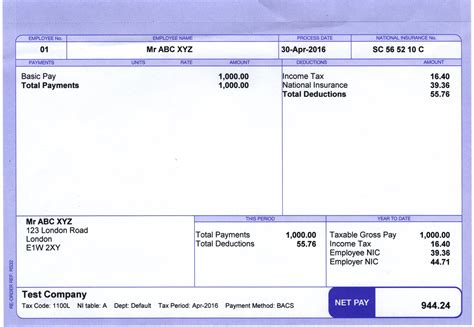 w bridges payslip